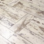 Distressed White Vinyl Plank Flooring
