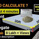 How To Calculate Cement Needed For Flooring