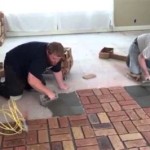 Removing Split Brick Flooring